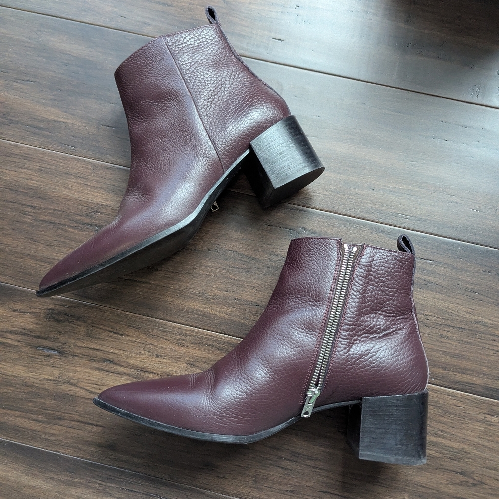 Everlane Burgundy Heeled Boss Boots